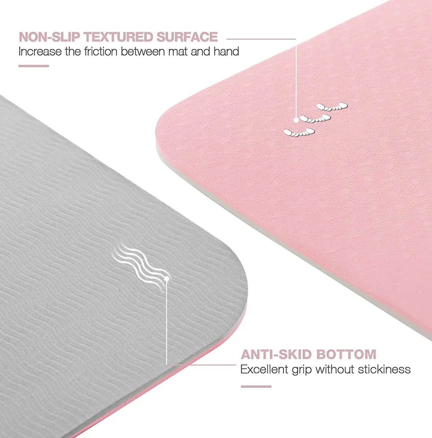 TPE Eco-Friendly Non-Slip Yoga Mat – Sustainable, Durable, and Comfortable for Mindful Practices