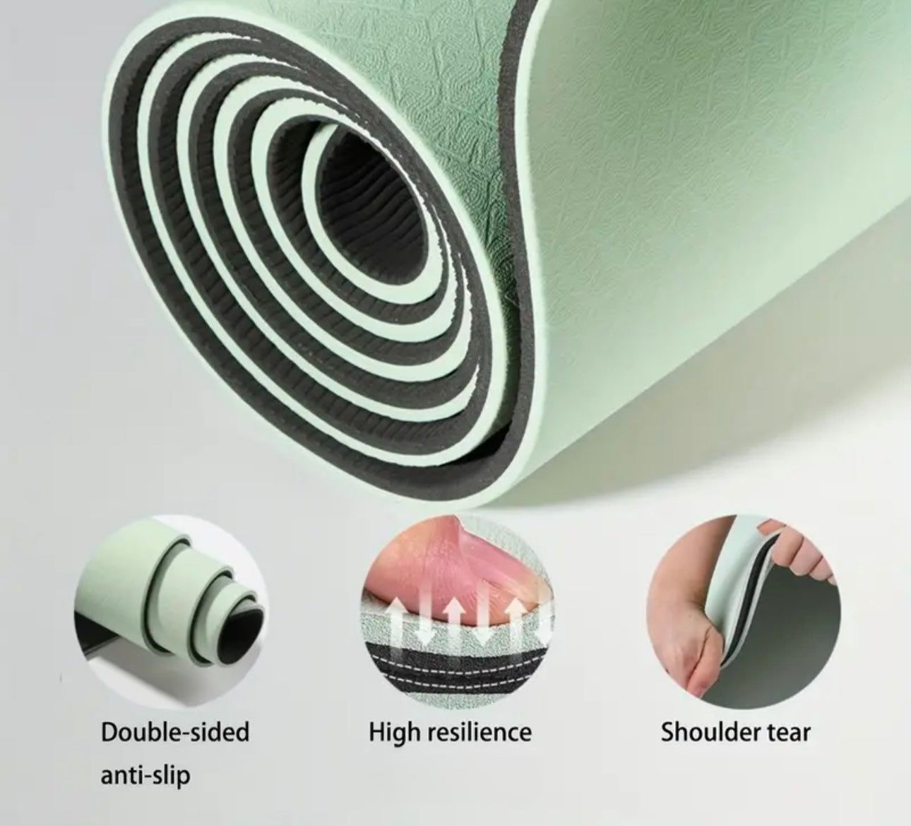 TPE Eco-Friendly Non-Slip Yoga Mat – Sustainable, Durable, and Comfortable for Mindful Practices