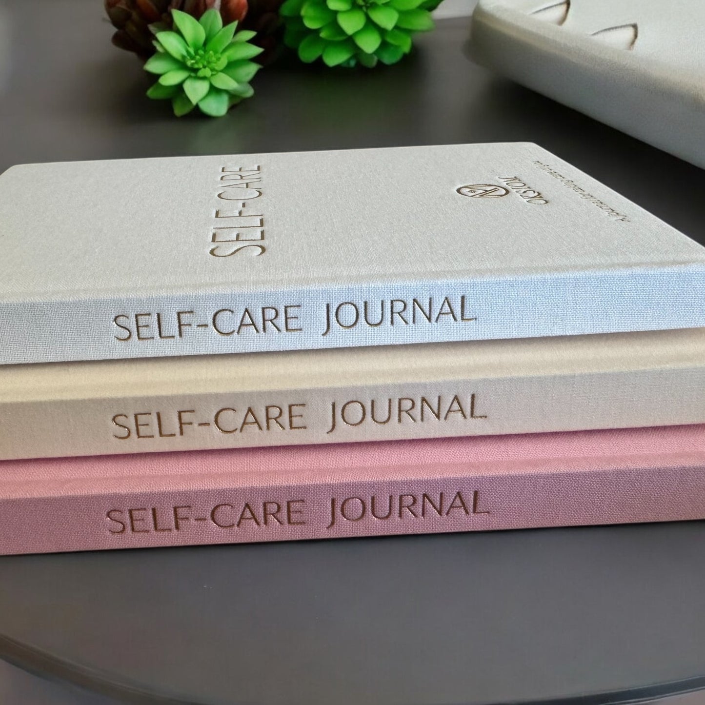 An Elegant Self-Care Journal – Hardcover, Gold Stamping, & Thread Binding